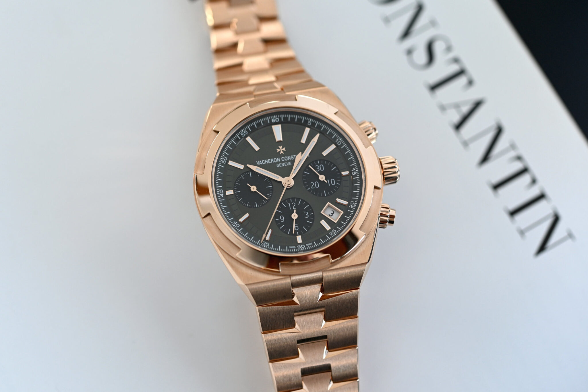 Vacheron Constantin Overseas Cronografo Rosa Oro Verde Replica